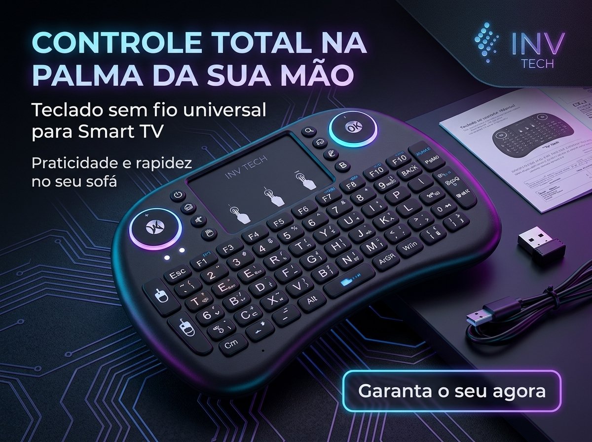 Mini Teclado Bluetooth Retroiluminado